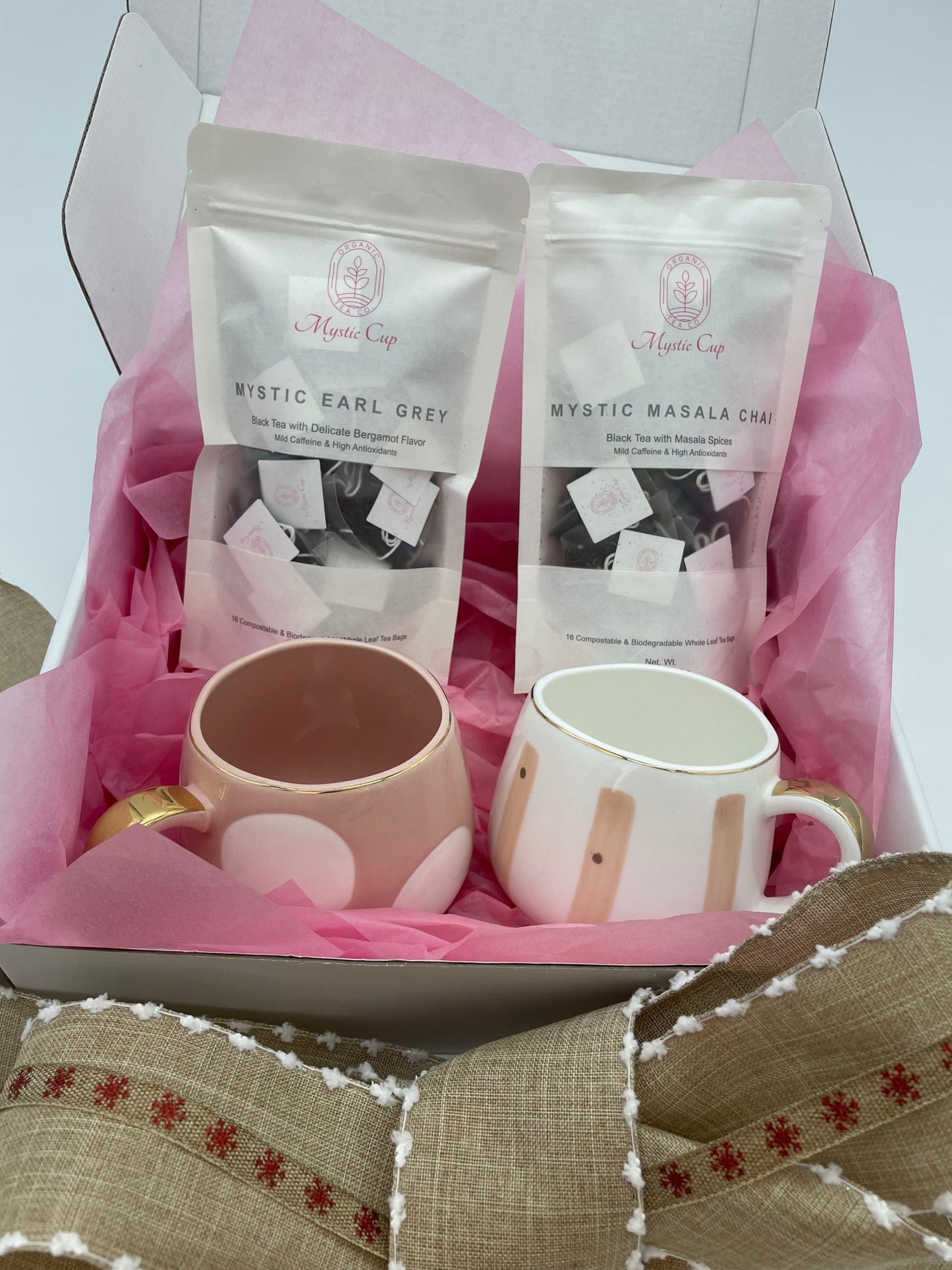 Gift Set Tea Duo with Ceramic Mug Set